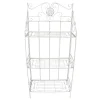 Antique White Metal Baker'S Rack With Folding Shelves, 51 Less Expensive^* Shop