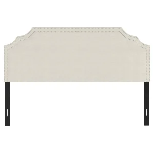Belize Cream Nail Head Trim King Headboard Gift Selection^* Fashion