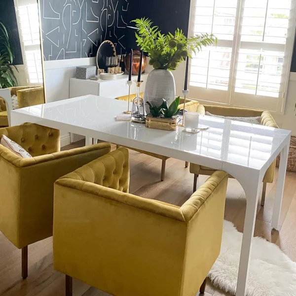 Bendell Yellow Velvet Tufted Accent Club Chair With Gold Legs Opening Sales^* Outlet
