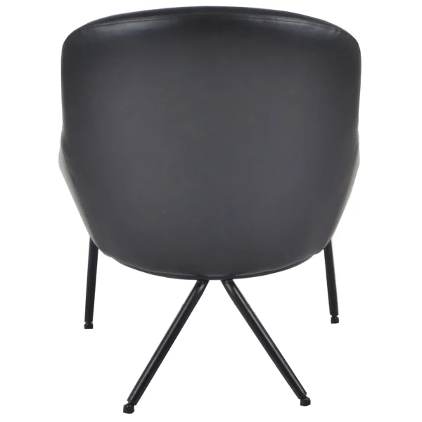 Black Faux L Armless Chair Kd Less Expensive^* Cheap