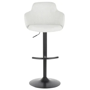 Bryce Adjustable Barstool, Light Grey Opening Sales^* Shop