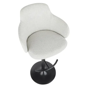 Bryce Adjustable Barstool, Light Grey Opening Sales^* Shop