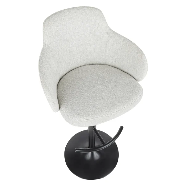 Bryce Adjustable Barstool, Light Grey Opening Sales^* Shop