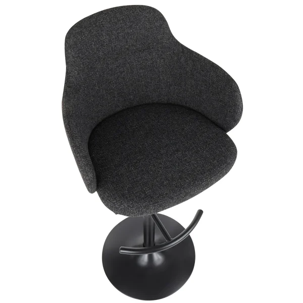 Bryce Adjustable Barstool, Dark Grey Good Quality^* Outlet