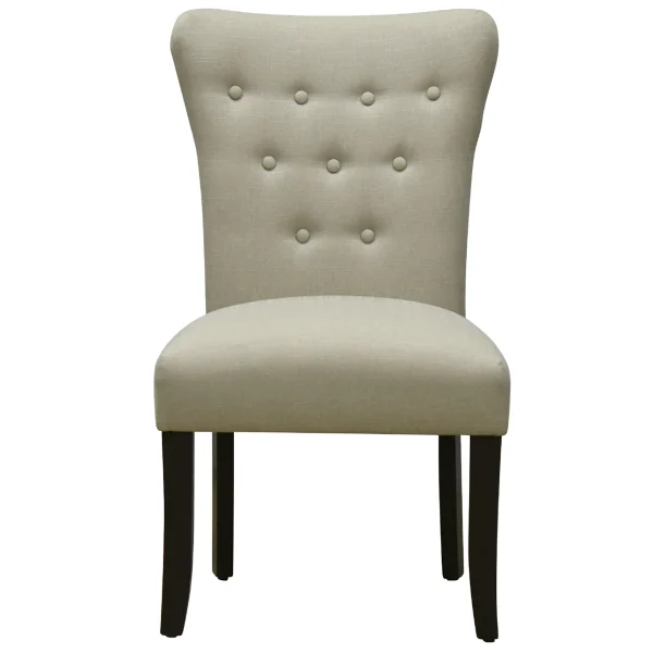 9-Button Natural Parson Dining Chair Flash Sale^* Clearance
