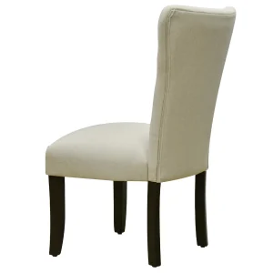 9-Button Natural Parson Dining Chair Flash Sale^* Clearance