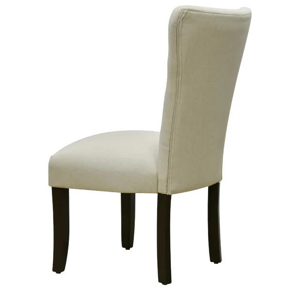 9-Button Natural Parson Dining Chair Flash Sale^* Clearance