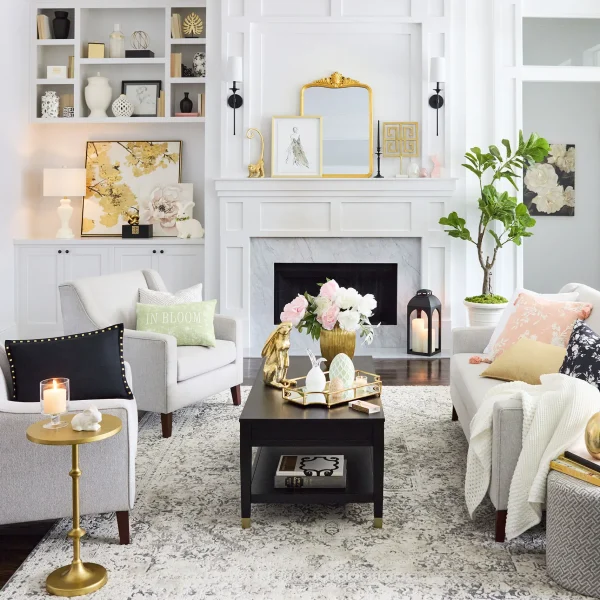 Calvin Gold Metal Accent Table, 22 Opening Sales^* Best