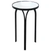 Colton Mirrored-Top Accent Table, Black Promotion^* New