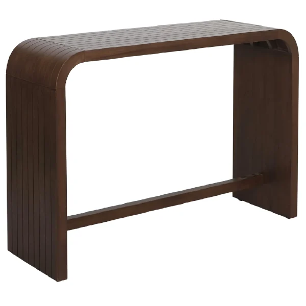 Cora Curved Wood Console Table Exquisite Gifts^* Fashion