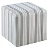 Cottage Striped Ottoman Fashion^* Cheap