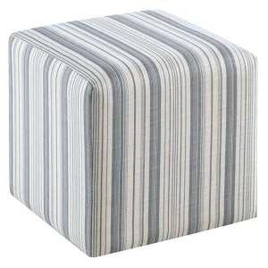 Cottage Striped Ottoman Fashion^* Cheap