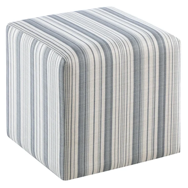 Cottage Striped Ottoman Fashion^* Cheap