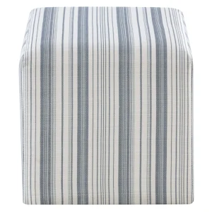 Cottage Striped Ottoman Fashion^* Cheap