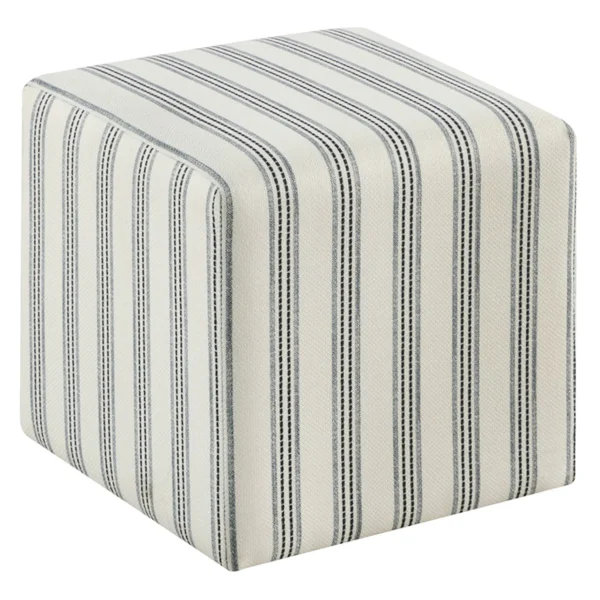 Cottage Thin Striped Ottoman Promotion^* Cheap