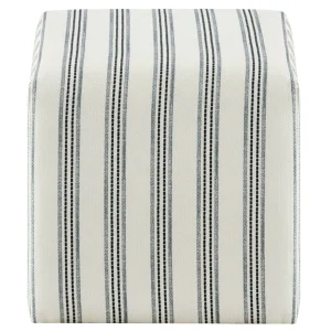 Cottage Thin Striped Ottoman Promotion^* Cheap