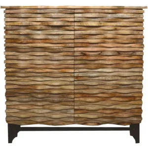 2-Door Wave Wood Carved Cabinet Clearance^* New