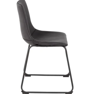 Drake Modern Industrial Dining Chair, Dark Grey Promotion^* Best Sale
