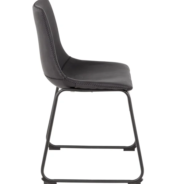 Drake Modern Industrial Dining Chair, Dark Grey Promotion^* Best Sale