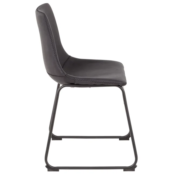 Drake Modern Industrial Dining Chair, Grey Discount Online^* Cheap