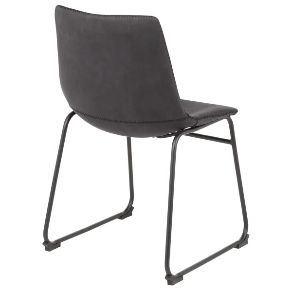 Drake Modern Industrial Dining Chair, Grey Discount Online^* Cheap