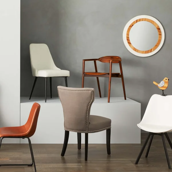 Drake Modern Industrial Dining Chair, Cognac Clearance^* Fashion