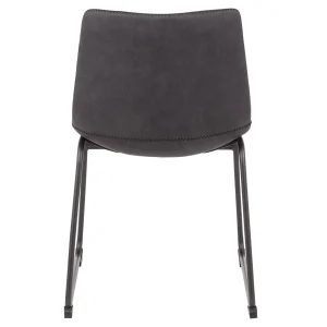 Drake Modern Industrial Dining Chair, Grey Discount Online^* Cheap