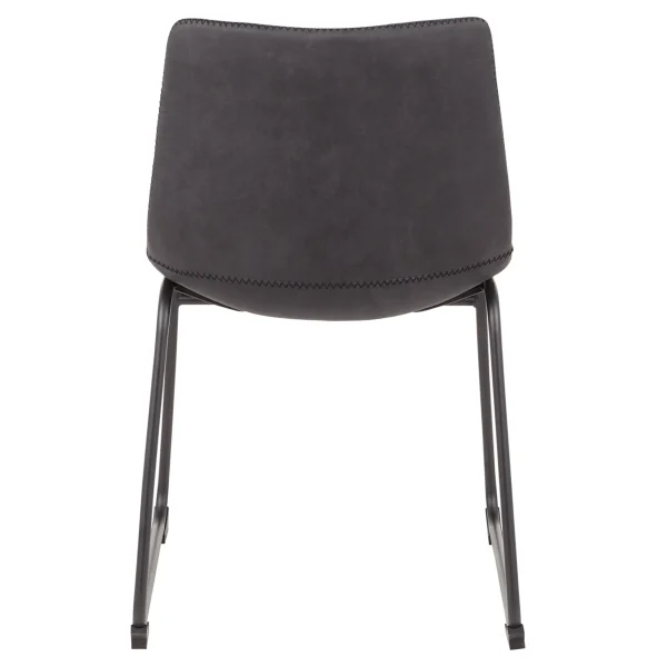 Drake Modern Industrial Dining Chair, Grey Discount Online^* Cheap