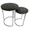 Essex Black Marble Nesting Tables Online Discount^* Clearance