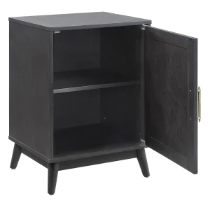Ezra Dark Brown Cabinet With Gold Handle Promotion^* Store