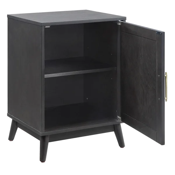 Ezra Dark Brown Cabinet With Gold Handle Promotion^* Store