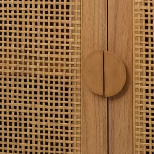 Found & Fable Lena Rattan Cabinet Opening Sales^* Sale