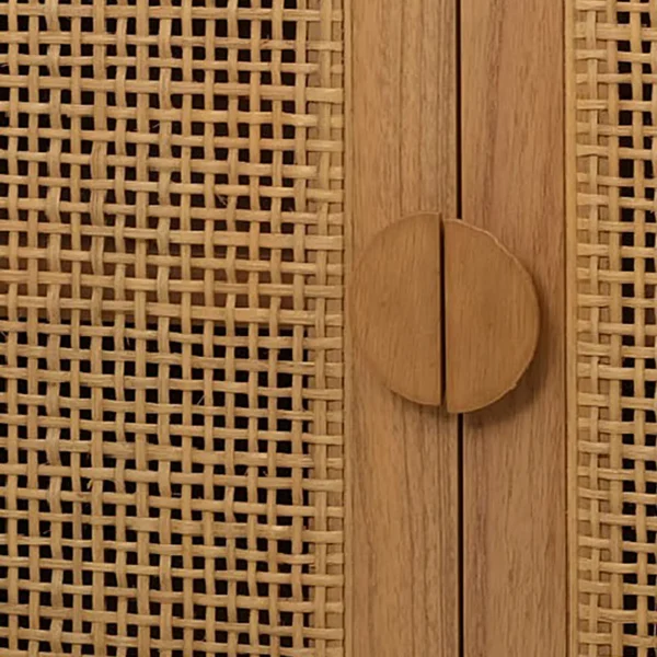 Found & Fable Lena Rattan Cabinet Opening Sales^* Sale