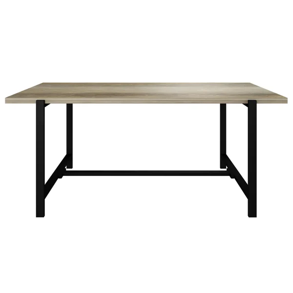 Found & Fable Loggy Wood & Metal Dining Table, 71 Good Quality^* Discount