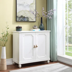 Grace Mitchell Asbury White 2-Door Cabinet Premium^* Flash Sale
