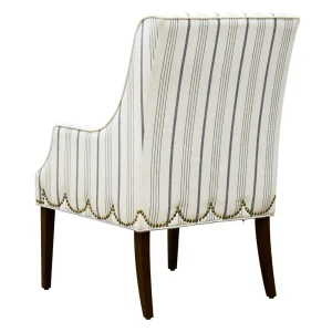 Grace Mitchell Olivia Striped Scalloped Arm Chair Discount^* Best Sale