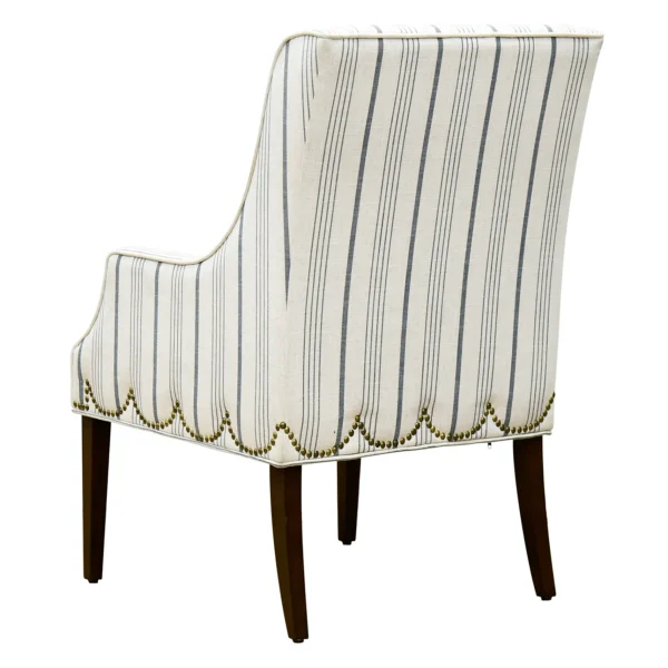 Grace Mitchell Olivia Striped Scalloped Arm Chair Discount^* Best Sale