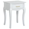Grace Mitchell Scarlett White End Table Good Quality^* Cheap