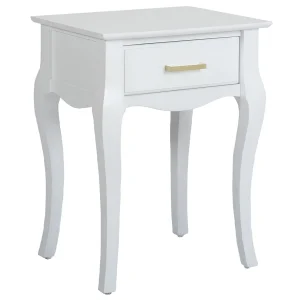 Grace Mitchell Scarlett White End Table Good Quality^* Cheap