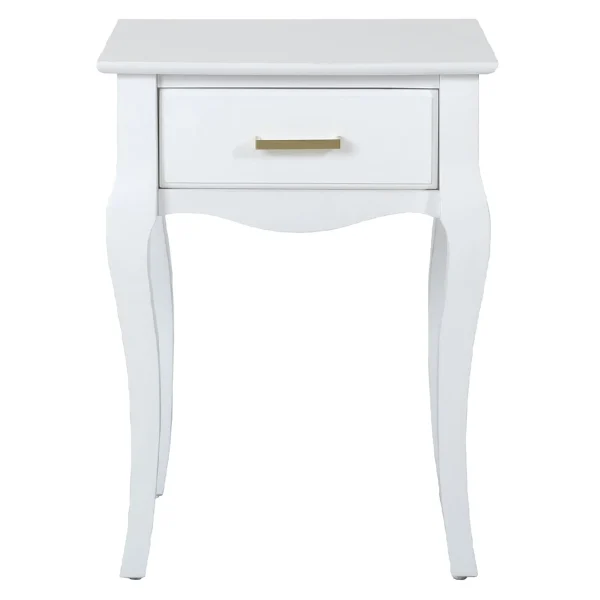 Grace Mitchell Scarlett White End Table Good Quality^* Cheap