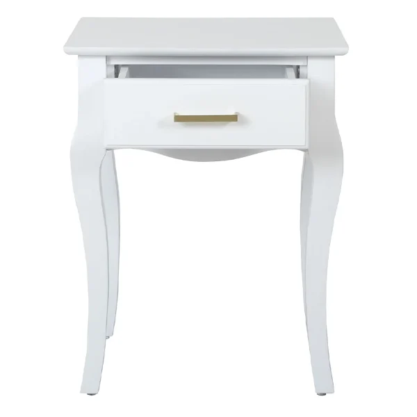 Grace Mitchell Scarlett White End Table Good Quality^* Cheap
