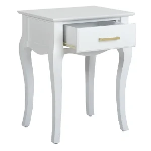 Grace Mitchell Scarlett White End Table Good Quality^* Cheap