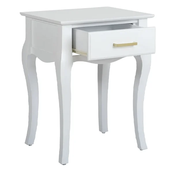 Grace Mitchell Scarlett White End Table Good Quality^* Cheap