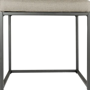 Grey Rectangle Vanity Stool Premium^* Sale