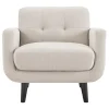 Hadley Tufted Back Accent Chair, Taupe Opening Sales^* Online