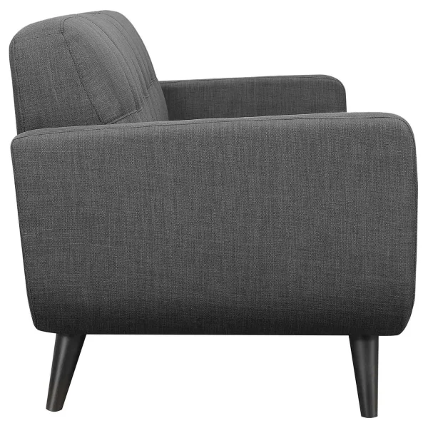 Hadley Tufted Back Accent Chair, Charcoal Grey Flash Sale^* Discount