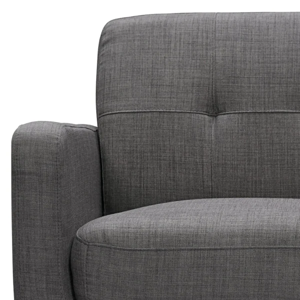 Hadley Tufted Back Accent Chair, Charcoal Grey Flash Sale^* Discount