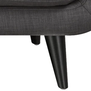 Hadley Tufted Back Accent Chair, Charcoal Grey Flash Sale^* Discount