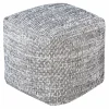 Honeybloom Black & Cream Pouf Discount Online^* Best Sale