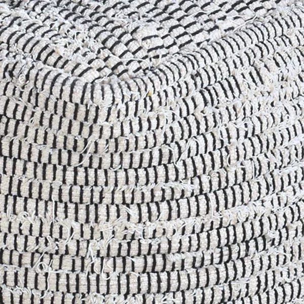 Honeybloom Black & Cream Pouf Discount Online^* Best Sale